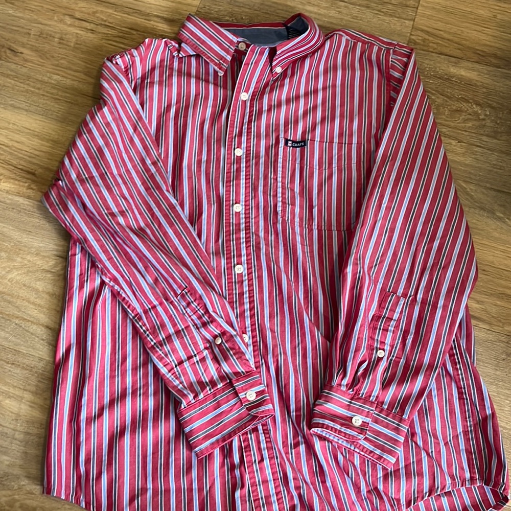 🟤Men’s medium button down champs shirt